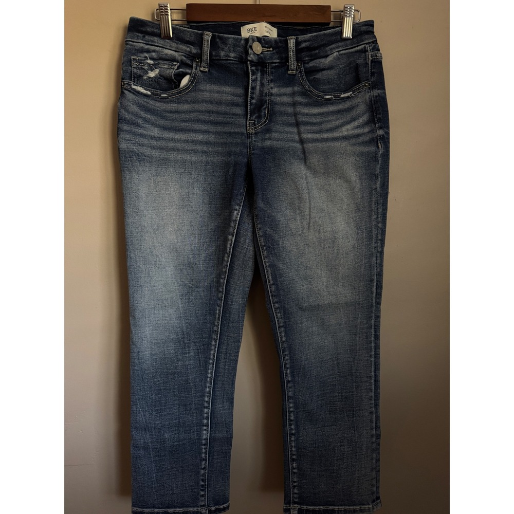 BKE Stella Jeans Women 29 Dark Wash Slim Fit Low Rise Straight Leg